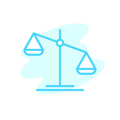 Illustration Vector Graphic of Scale Law Justice icon