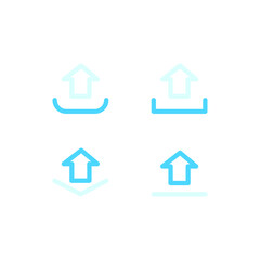 Illustration Vector Graphic of Upload icon