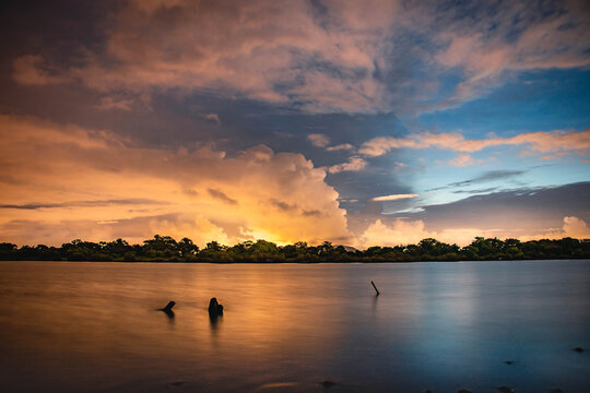 Sunset on the lake