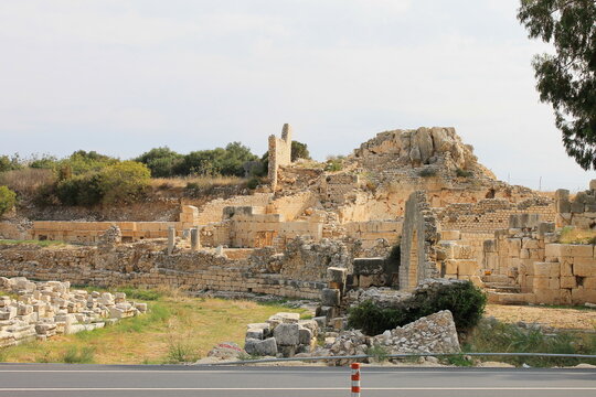 
Elaiussa Sebaste - the ruins of an ancient Roman city in the province of Mersin, turkey