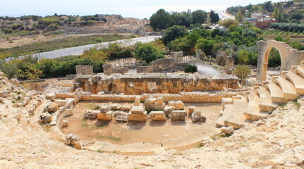 
Elaiussa Sebaste - the ruins of an ancient Roman city in the province of Mersin, turkey