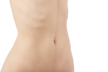 Fototapeta na wymiar slim female torso