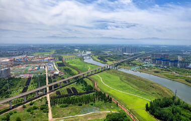 Fototapeta na wymiar Xi'an Fenghe River