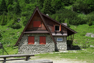 mountain hut. salvamont Malaiesti, Romania.
