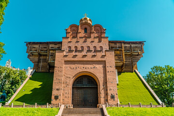 Fototapeta premium The famous Golden Gate church in downtown Kyiv, Ukraine