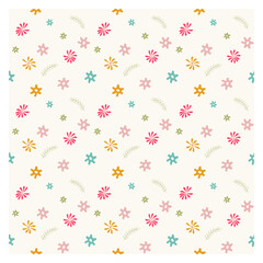seamless background with flowers