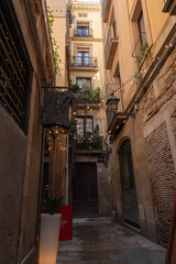 Fototapeta na wymiar Barrio Gótico de Barcelona 