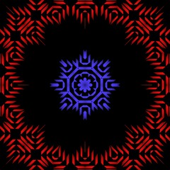 Indian floral pattern illustration design.