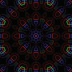 Indian floral pattern illustration design.