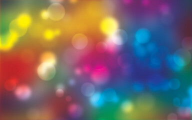 Abstract bokeh lights with soft light blur background ,Colorful bokeh abstract  background. Bokeh background vector illustration.
