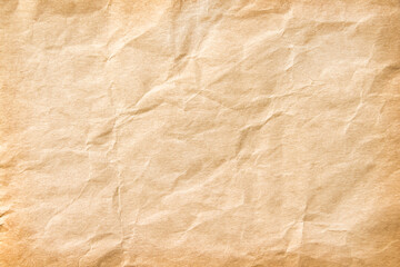Brown wrinkle paper texture with rough patterns background , space