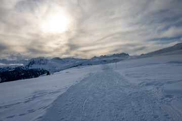 Fototapeta na wymiar Winter in Graubünden
