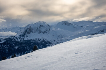 Fototapeta na wymiar Winter in Graubünden