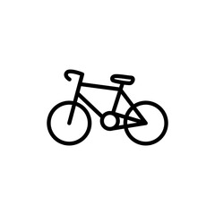 bicycle simple icon design, vehicle outline icon