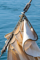 Details of an old sailing ship