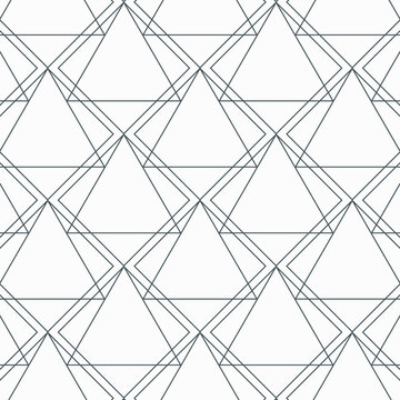 linear triangle vector pattern with big and small triangle connected each.graphic clean design for fabric, event, wallpaper etc. pattern is on swatches panel