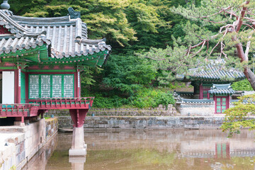 창덕궁 후원의 부용지와 부용정

