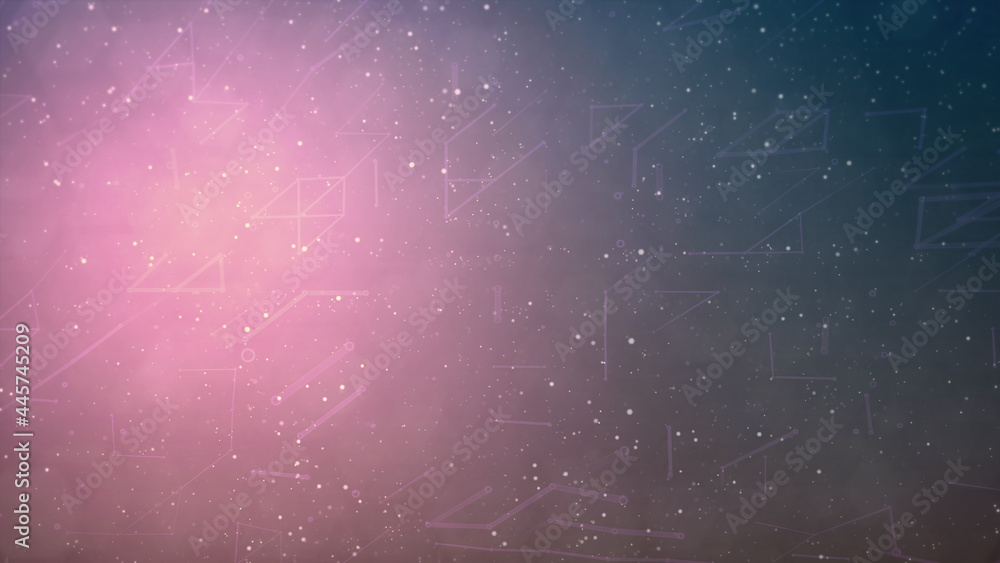 Poster nice multi colored digital abstract background, technology concept - abstract 3d rendering