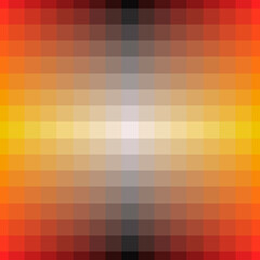 Orange and yellow gradient. Vector orange pixels.