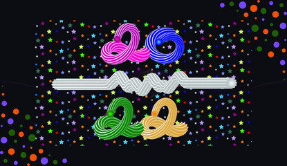 cute candy cane 2022 banner