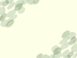 背景素材：水彩風　水玉模様のフレーム