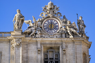 St. Peter's Basilica (Consecrated 1626). Papal Basilica of St. Peter in Vatican - the world's largest church, is the center of Christianity. Vatican.