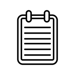 Memo Linear Vector Icon Design