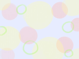 背景素材：水彩風　水玉模様の背景