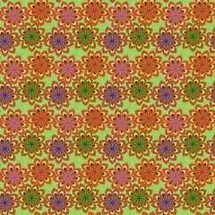 Colourful flowers illustration