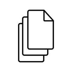 Documents Linear Vector Icon Design