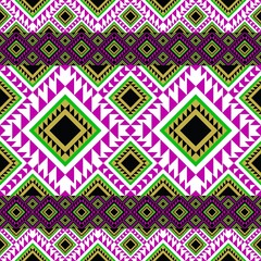 Abstract ethnic geometric seamless pattern design for background or wallpaper 