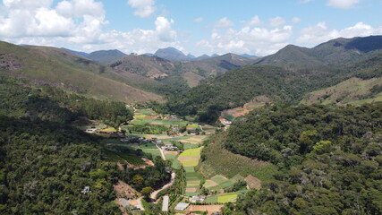 Fototapeta premium Paisagem rural no interior de Teresópolis - RJ - Brasil