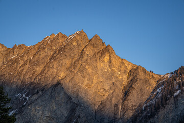 Sonnenuntergang über Chur