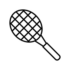 Racket Vector Line Icon Design