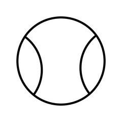 Tennis Vector Line Icon Design