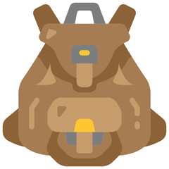 backpack flat icon