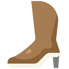 boots flat icon