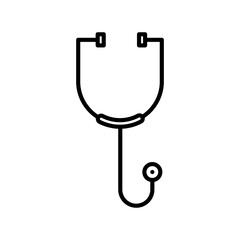 Stethoscope Linear Vector Icon Design