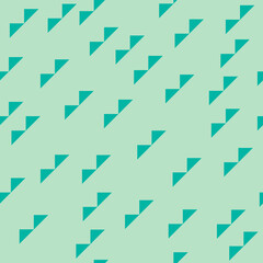 Green double triangles. Vector seamless wallpaper.