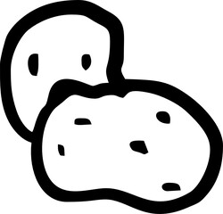 hand draw potato
