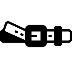 belt solid line icon