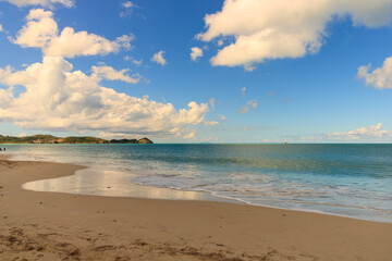Beach in Antigua and Barbuda Island, West Indies in the Caribbean Sea
