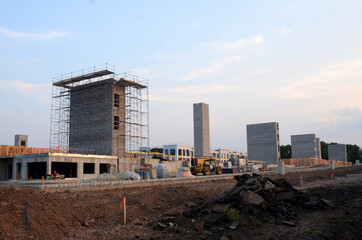 site with truck/Woodbridge construction site