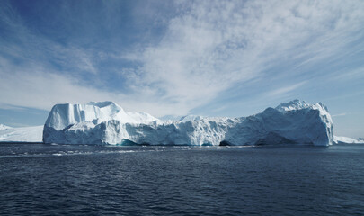 Fototapeta na wymiar iceberg in the sea, Ilulissat Icefjord, Illulissat, Greenland