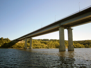 Fototapeta na wymiar Bridge over the Volga river