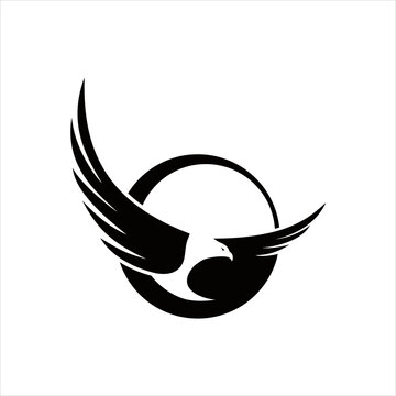 creative simple logo design  eagle