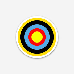 Archery target.  illustration on white background
 