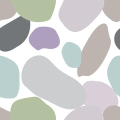 Abstract prints. Pastel colors. Vector seamless pattern.