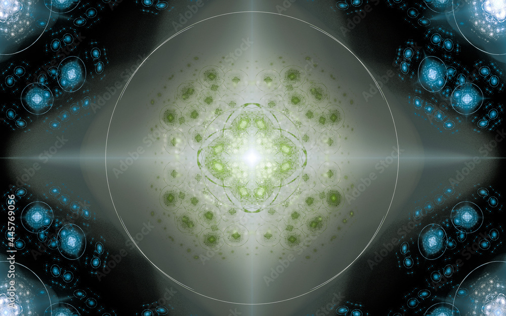 Aufkleber digital illustration abstract image generated fractal background image wallpaper pattern of various 