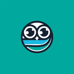 Obraz premium owl logo design illustration template modern